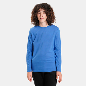 Camiseta de Manga Larga para Niños, Algodón, Color Personalizado, Cuello Redondo, Estampado, Ecológica, Tejido de Punto de 220 GSM, Marca Personalizada, Ropa Urbana - Product Image 3