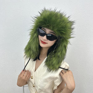 Gorra de camionero unisex impermeable para las cuatro estaciones, cálida, de malla ajustable, con orejeras de felpa rusa, para playa, venta al por mayor - Product Image 4