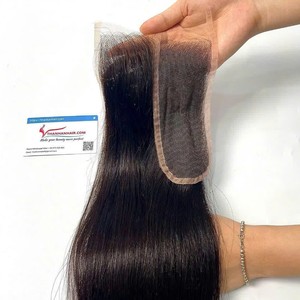 Fermeture de cheveux bruts et frontal pour perruque extensions de cheveux humains vietnamiens HD Lace de 2x4 à 13x6 Lace Frontal - Product Image 4