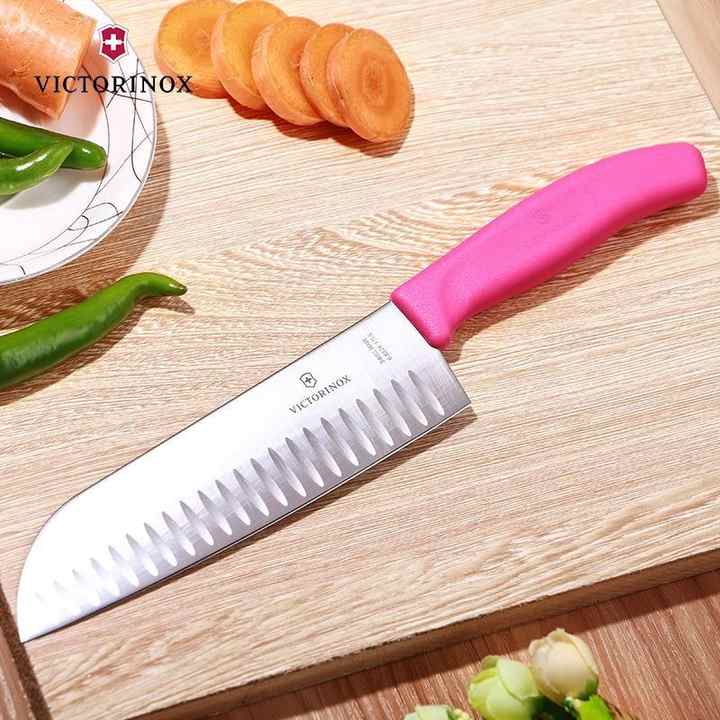 Victorinox SwissClassic 17cm Santoku Knife Pink 6.8526.17L5B