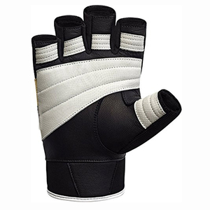 Gants de fitness demi-doigts personnalisés pour hommes femmes gants de gymnastique d'haltérophilie sportive en cuir néoprène avec support de poignet étendu - Product Image 3