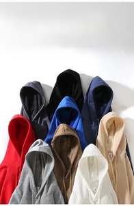 เสื้อฮู้ดดี้ทรงหลวม ผ้าฝ้าย 100% ระบายอากาศได้ดี มีกระเป๋า สำหรับผู้ชาย ลายพิมพ์ใหม่ บริการ OEM สำหรับฤดูหนาว - Product Image 6