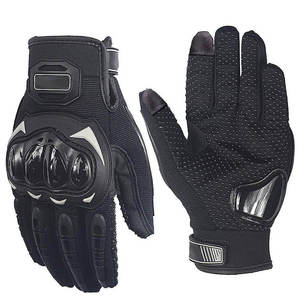 2025 Genuine Leather Impact Motorbike <b>Gloves</b> with Motorcross Protection <b>Touchscreen</b> Full Finger Design for Unisex Sports Use - Product Image 2