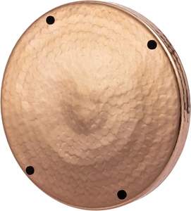 Plateau d'affichage en métal ton cuivre fabriqué à la main conception martelée plateau de service en acier cuisine table décorative centre de table fêtes - Product Image 3