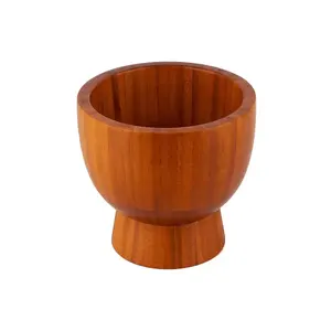 Ensemble de bols de service modernes en bois personnalisés, grande taille, aspect vintage, design fait à la main pour la maison, ustensiles de cuisine décoratifs, carton - Product Image 3