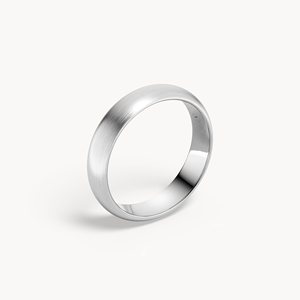 Anillo de Boda Geométrico para Hombre en Oro de 10k con Baño de Rodio - Product Image 2