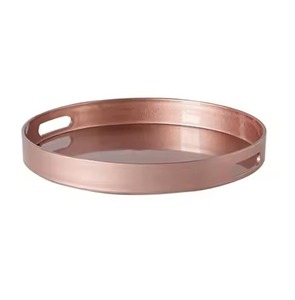 Artículos de mesa de té de café hechos a mano Bandeja de cobre Forma rectangular Mejor diseño Bandeja de cobre Taza de té Vidrio La mejor calidad - Product Image 2