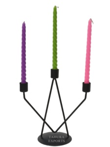 Best Selling 2026 <b>Black</b> Metal Candle Stand <b>Candlestick</b> Holder Christmas and Home Decoration for Gifting and Party Supply - Product Image 5