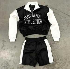 ชุดเสื้อกันลมถักสองชิ้นสำหรับผู้ชายและผู้หญิงชุดกันลมผ้าไนลอนออกแบบได้ตามต้องการ - Product Image 1