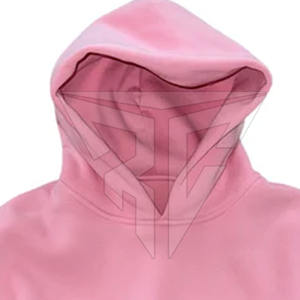 Sudadera con capucha de doble capa de talla XL para hombre superventas, tejido polar de alta calidad, ropa de calle de invierno sólida, estampado liso teñido - Product Image 2