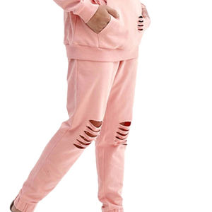 Vente en gros OEM Logo personnalisé Ensemble de survêtement 2 pièces pour hommes vieillis Survêtement pull-over lourd à capuche pour hommes vieillis - Product Image 3