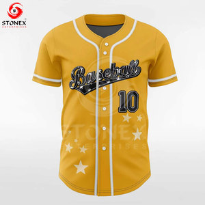 Ensemble de maillots d'équipe de baseball personnalisés avec logos et designs propres Vêtements de sport respirants 100% polyester unisexe - Product Image 5
