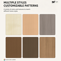 Panneau mural en PVC durable effet marbre, ignifuge B1, imperméable, pour décoration intérieure d'hôtels, villas, commerces et résidences