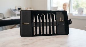 Pinzas de Extensión de Pestañas de Volumen Ruso y Aislamiento con Recubrimiento de Titanio de Calidad Premium, Marca Privada OEM, Personalización de Marca - Product Image 4