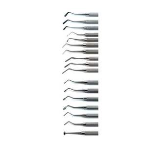 Juego de 17 Piezas de Instrumentos Dentales de Acero Inoxidable para Rellenos de Amalgama y Composite, de Doble Extremo, Manuales, Reutilizables y Autoclavables - Product Image 3