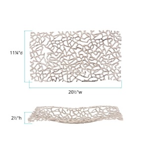 Heavy <b>Tray</b> for Catering Service Raised Edge Metal <b>Tray</b> for Safety Gold-Plated Handcrafted Elegant <b>Tray</b> - Product Image 6