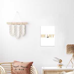 Impresión Artística Minimalista en Formato A4 con Diseño de Corazón - Product Image 2