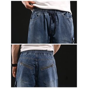 2025 Autumn Streetwear <b>Men's</b> Casual Jeans Slim Fit Stretch Denim <b>Trousers</b> <b>Men</b> Retro Embroidery Patchwork Straight Jean <b>Trousers</b> - Product Image 3
