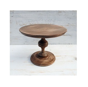 Soporte de pastel de madera de Mango 2025 de alta calidad, bandeja para cupcakes de Color Natural, último diseño para servir pasteles decorativos de cumpleaños - Product Image 1