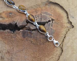 Trending 925 Sterling Silver Tiger Eye's Gemstone <b>Bracelet</b> Jewelry Handmade Silver <b>Boho</b> Style <b>Bracelet</b> Jewelry for Women Gift - Product Image 3