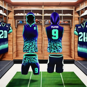 Conjunto de Uniformes de Fútbol 7v7 Sublimados al por Mayor, Uniformes de Fútbol 7 en 7, Paquete Personalizado, Uniformes de Entrenamiento - Product Image 1