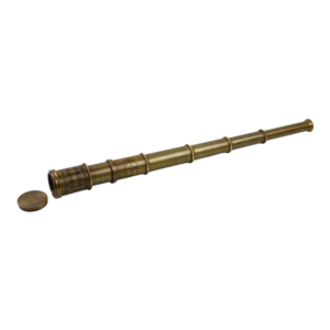 Télescope décoratif de style antique pour la maison avec finitions multicolores et design de jumelles en laiton - Product Image 1