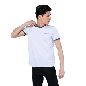 T-shirt à manches courtes en coton pur pour homme, couleur unie, vêtements personnalisés, été 2023 - Product Image 1