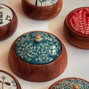 Caja Roti de esmalte de madera de alta calidad para servir Mejor estilo Acabado a mano Cocinas indias más vendidas - Product Image 4