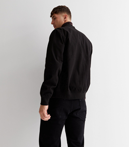 Chaqueta Bomber Negra Personalizable para Hombre con Cuello Alto, Impermeable, Cortavientos y Transpirable, Moda de Invierno, Servicio OEM - Product Image 4