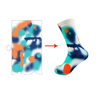 Chaussettes décontractées unisexes avec logo personnalisé - Impression numérique 3D sur le corps, sublimation, créez votre propre photo - MOQ 10 paires