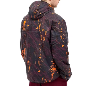 Chaquetas de caparazón blando unisex para exteriores, cuello alto de poliéster 100%, cremallera transpirable, estampado de sublimación personalizado, patrón de rayas - Product Image 2