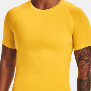 เสื้อยืดกีฬาแห้งเร็วระบายอากาศสําหรับวิ่งโยคะสวมใส่ / ฤดูร้อนผู้หญิงออกกําลังกายสวมเสื้อยืดแขนสั้นสําหรับยิม - Product Image 5