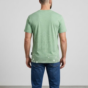 T-shirts pour hommes surdimensionnés avec strass, matière douce et confortable, design élégant et scintillant, idéal pour les looks estivaux. - Product Image 4