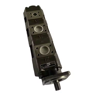 Pompe hydraulique à engrenages tandem multi-sections, pompe à huile hydraulique combinée à trois étages pour engins de construction, vente en gros OEM - Product Image 1