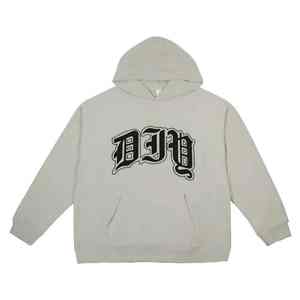 Sudadera con Capucha Personalizada de Algodón con Parches Bordados, Estilo Urbano, Tejido Grueso, Estampado en Serigrafía - Product Image 1