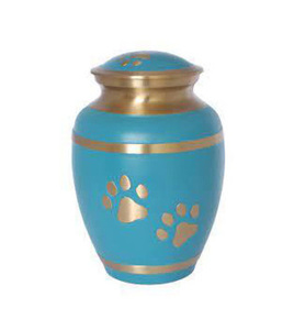 Urnas de cremación para mascotas de latón Urnas funerarias para cenizas de gatos y perros Urnas de entierro hechas a mano - Product Image 1