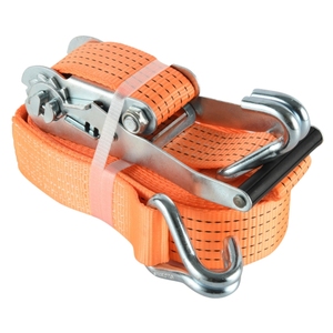 Sangles d'arrimage à cliquet ergonomiques EN12195-2 de 50 mm, 8 m, 9 m, 10 m, 12 m, 15 m, avec poignée longue, pour arrimage de cargaison 5000 kg, camions et remorques - Product Image 5