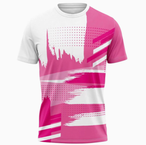 T-shirt blanc tricoté en polyester 100% personnalisé en gros High Street Style Front Graphic Sublimation Design Respirant Écologique - Product Image 2