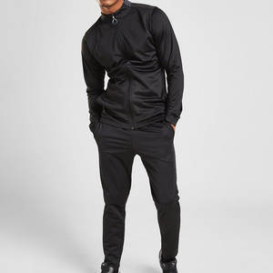 Ensemble de survêtement vintage 2 pièces personnalisé OEM pour homme en coton imprimé, avec veste et pantalon brodés, idéal pour l'hiver - Product Image 2