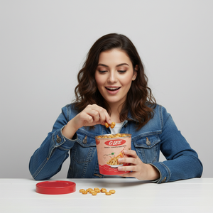 Tangy Tomato Makhana Spicy Flavor Hard Texture Low-Fat Paper <b>Box</b> 30g Roasted Fox Nuts Ready to Eat Crunchy Healthy Snack - Product Image 3