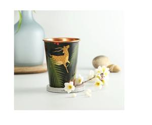 Vaso de cobre hecho a mano con diseño de Palma tropical, vasos decorativos de Metal de cobre duradero para el hogar o regalos - Product Image 3