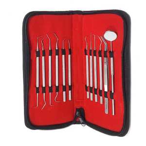 ชุดเครื่องมือทำความสะอาดทางการแพทย์เหล็กเยอรมัน SURGINEXA ชุด 12 ชิ้น ประกอบด้วย ที่ขูดหินปูน กระจก และเครื่องมือทันตกรรมระดับมืออาชีพ - Product Image 5