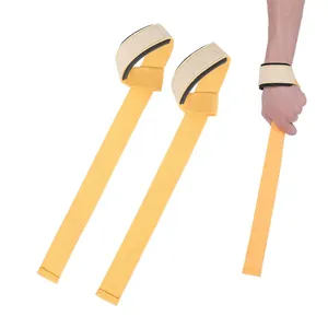 Custom Heavy-Duty Training Wrist Straps with Customized Logo Gym Weightlifting Safety <b>Equipment</b> From Pakistan - Product Image 1