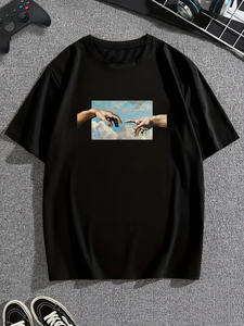 Camiseta de manga corta de nuevo estilo para hombre, stock holgado de algodón de buena calidad personalizado, ropa a granel, fardo de ropa mixta, ropa usada - Product Image 6