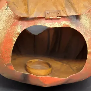 Halloween decorativo Meta diseño moderno hogar decorativo calabaza hierro para mesa T Luz - Product Image 4