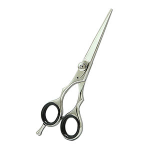 Ciseaux de coiffeur professionnels pour gauchers de 5,5 pouces, ciseaux de coiffure à lame tranchante, manche moyen, acier à haute teneur en carbone - Product Image 1