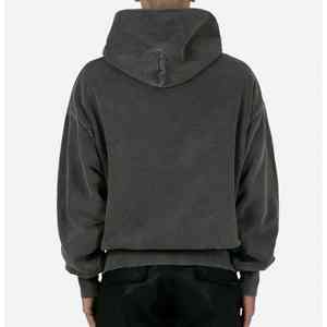 เสื้อฮู้ดผู้ชายผ้าคอตตอนโพลีเอสเตอร์ผ้าฟลีซให้ความอบอุ่นดีไซน์ออกแบบได้ตามต้องการ - Product Image 4