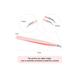 Pince à épiler en acier à degré droit pour cils de maquillage OEM ODM Logo personnalisé gratuit - Product Image 3