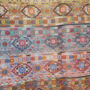 Tela de encaje vestido de lujo tela de encaje con cuentas Mujeres Sudanesas Toub encaje al por mayor - Product Image 2