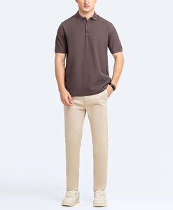 Polo à manches courtes personnalisé pour hommes coupe normale tissu piqué de coton durable broderie de logo personnalisé disponible - Product Image 6